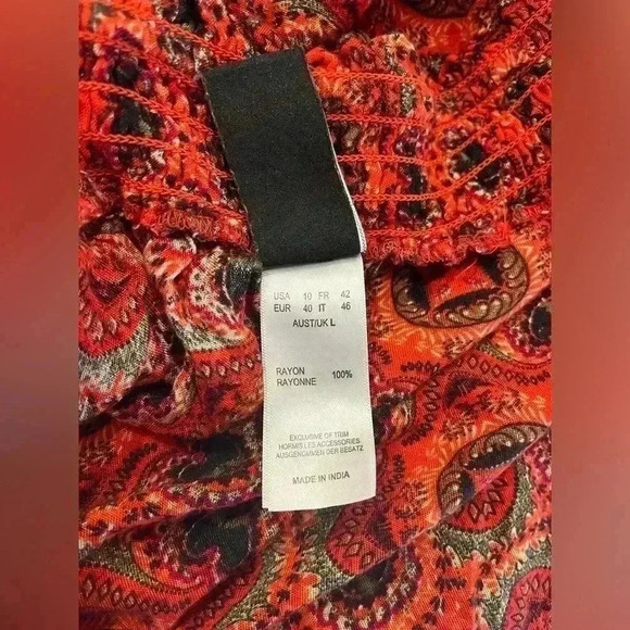 JETS Australia by Jessika Allen Off the Shoulder Boho Dress Size 10 like new - Picture 8 of 9